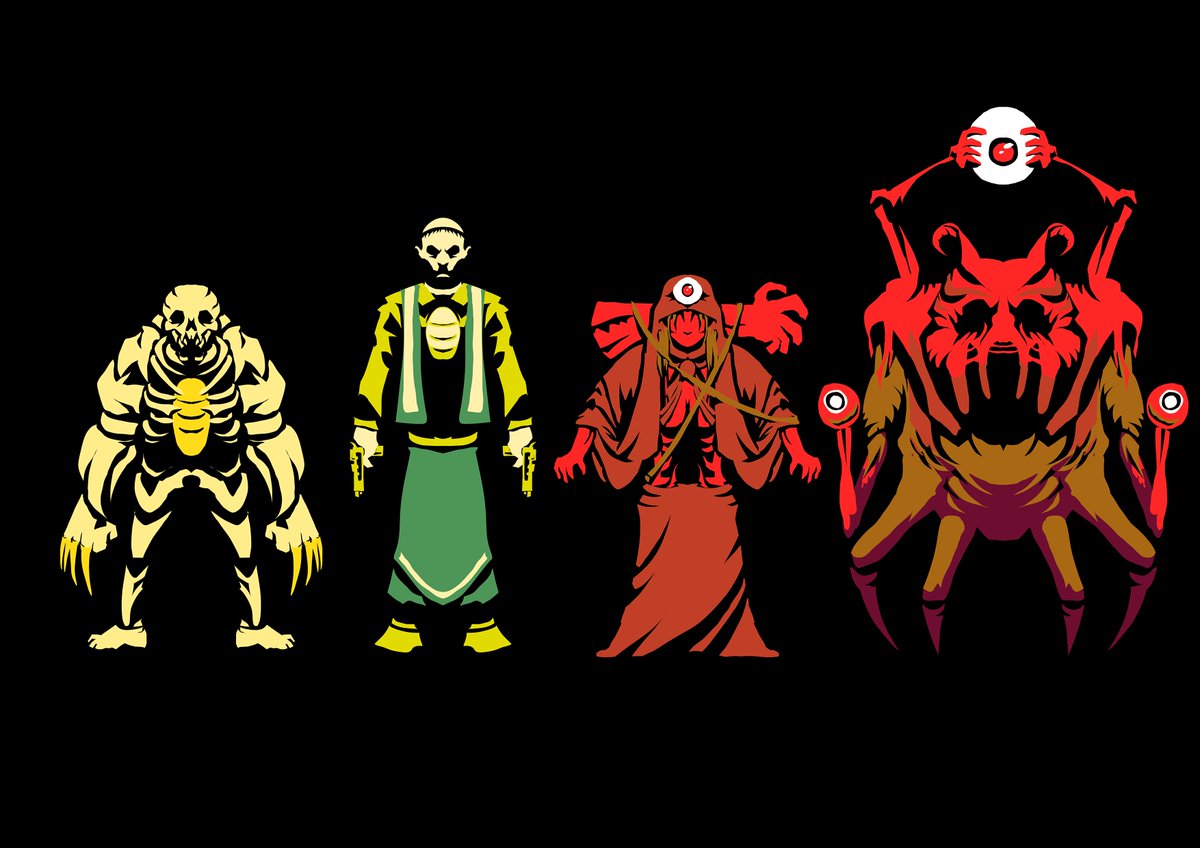 Chaoclypse's tweet photo. Planning on playing Dead Gods by @trollishdelver tomorrow!
Decided to draw up some paper minis as my friend and I decided our party members.
He's playing as the wealthy necromantic cult of The Eternal, I'm playing as worshippers of the True Visage.
#wargame #paperminis #art https://t.co/rPU2GXZeg3