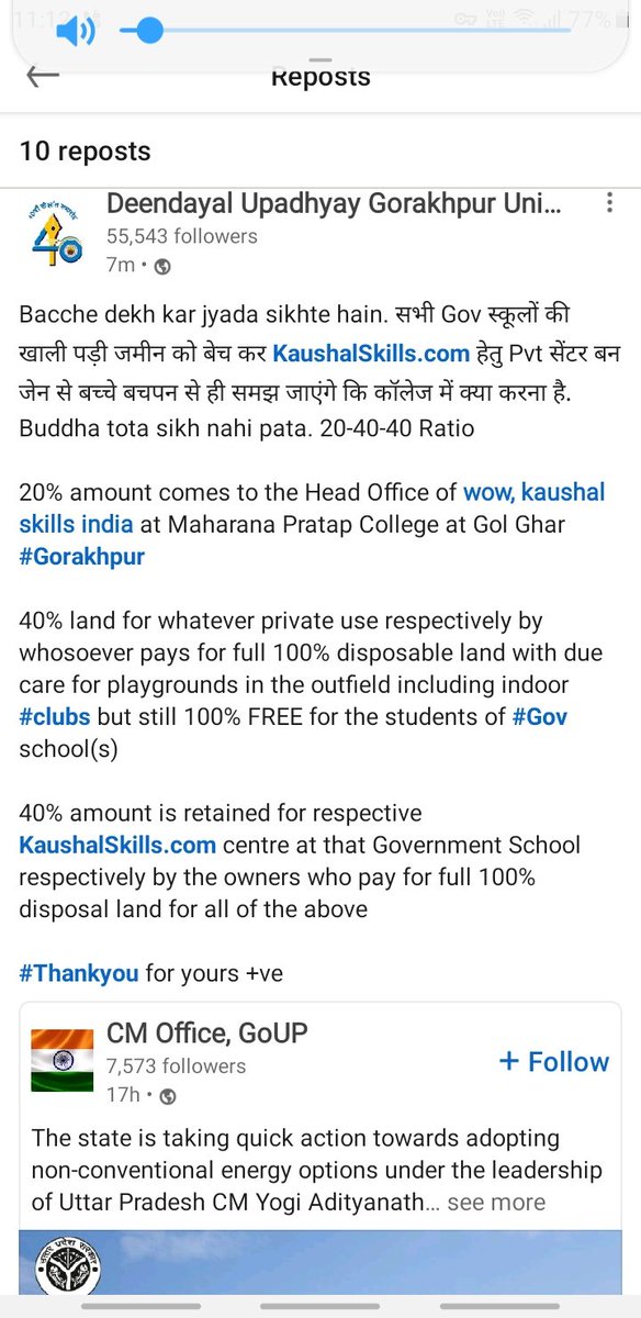 DrRamyaSingh's tweet photo. Bacche dekh kar jyada sikhte hain. सभी Gov स्कूलों की खाली पड़ी जमीन को बेच कर https://t.co/oVoGMNrTG2 हेतु Pvt सेंटर बन जेन से बच्चे बचपन से ही समझ जाएंगे कि कॉलेज में क्या करना है. Buddha tota sikh nahi pata 20-40-40 Ratio

More at @DDUGU_Official 
on https://t.co/sqqXSQD31t
🇮🇳 https://t.co/8AYipMPKCs