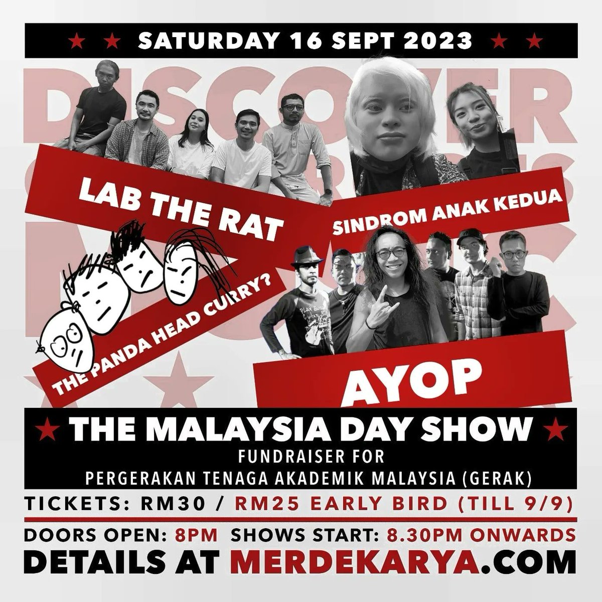 azmyl's tweet image. SELAMAT HARI MALAYSIA! 🇲🇾

🤠 SEE Y'ALL THIS WEEKEND:

👉🏽 #PJ SAT 16 SEPT @merdekarya 8:30pm / RM30
👉🏽 #KL SUN 17 SEPT @i_want_festival 8pm / free

#AYOP
#WasWas 
#TanahAirKu
#MalaysiaDay
#HariMalaysia 
#AzmylYunorxOrkesPadu