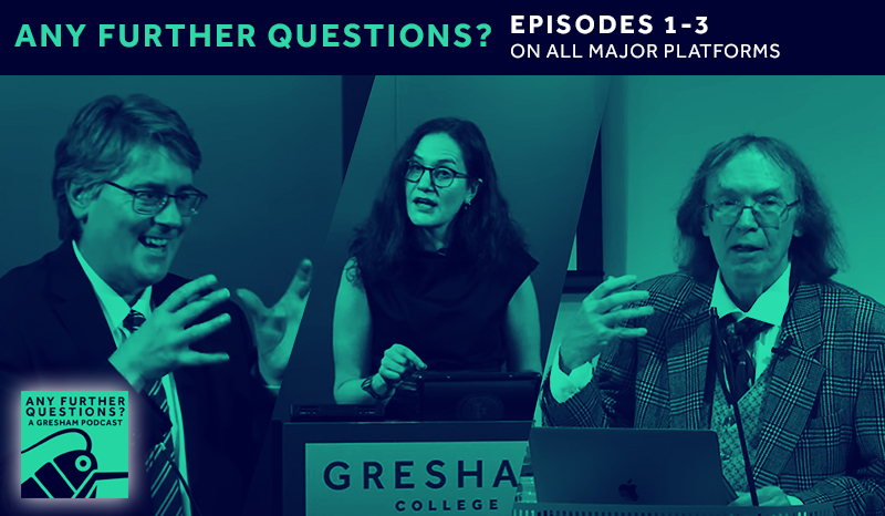 GreshamCollege's tweet photo. We are pleased to announce a brand new Gresham podcast! Any Further Questions? picks up where one of our intriguing lectures left off, answering the questions we didn't get to address on the night...

https://t.co/X2pf6hEE9B

#podcast #learn #freelearning
1/2 https://t.co/RjGiF1H0rw
