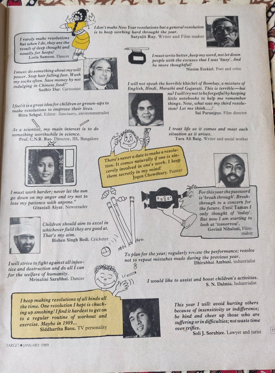 Target80s's tweet photo. From the pages of Target January 1989...strange to look at new year resolutions when that year is so much in the past. Did @babubasu quit smoking as he resolved to in 1989👇? #nostalgia https://t.co/zWp4jsbz1c