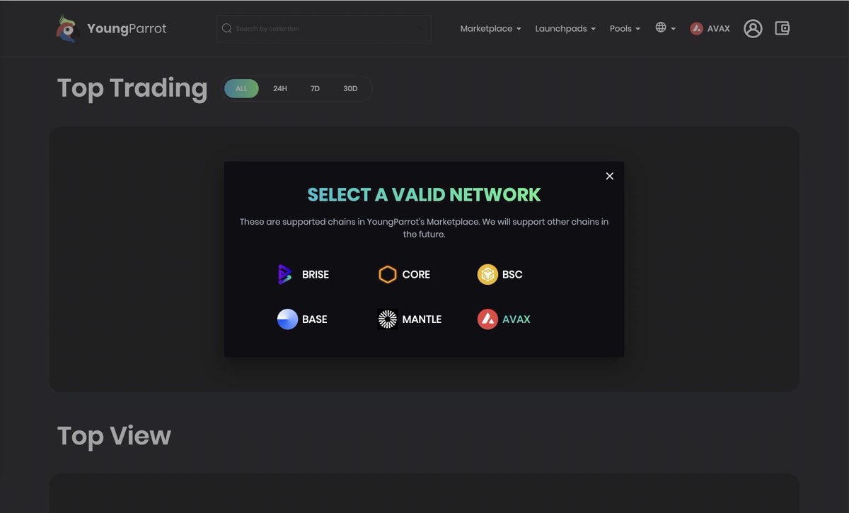 In the next couple days, Avalanche C-Chain will be our 6th chain we support 🥳

<a href="/avax/">Avalanche🔺</a> @AVAXDaily <a href="/ArtOnAvax/">Art on Avalanche</a> 

#AVAX #YoungParrot