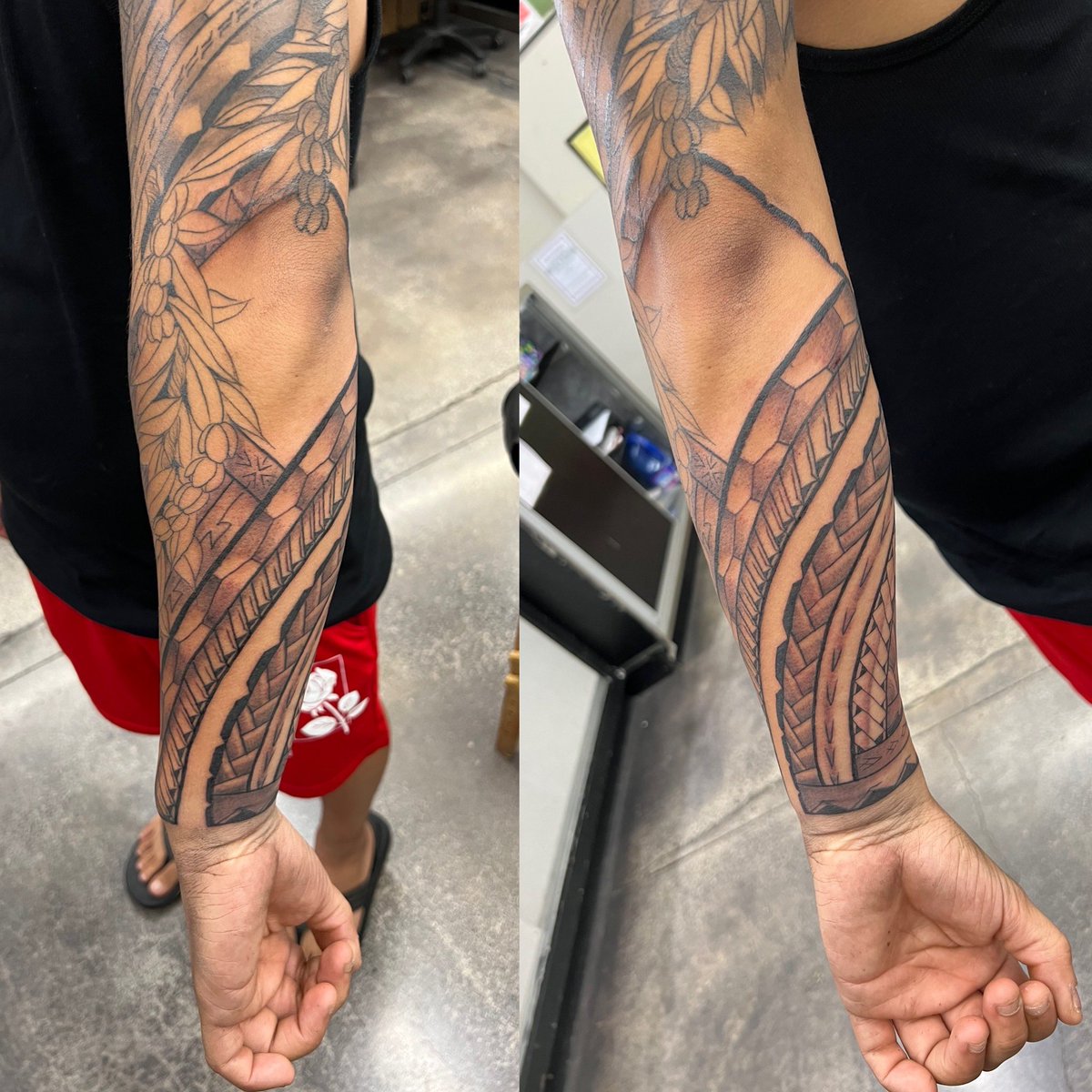 art_yoda's tweet photo. Got another session done with this huge Polynesian sleeve today, thanks for looking! #TheArtOfYoda #ArtOfFlesh #TattoosByYodaAdams #PolynesianTattoo https://t.co/io8CC4NDdH