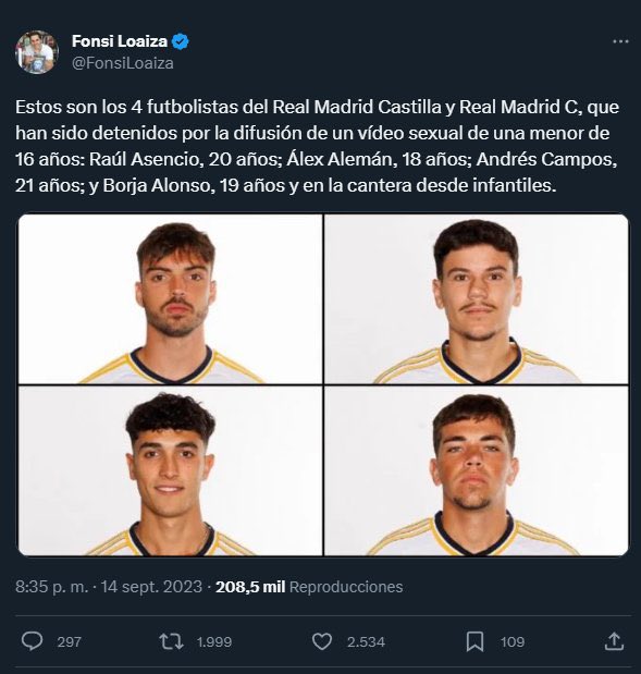 Difundir esto que la rata esta no quede impune si acusó a 4 chavales, dejó caer con la última frase de la cantera que el club cria delincuentes en su cantera y ahora está dando a entender que en el club no importa la víctima (cuando los verdaderos culpables del delito van fuera)