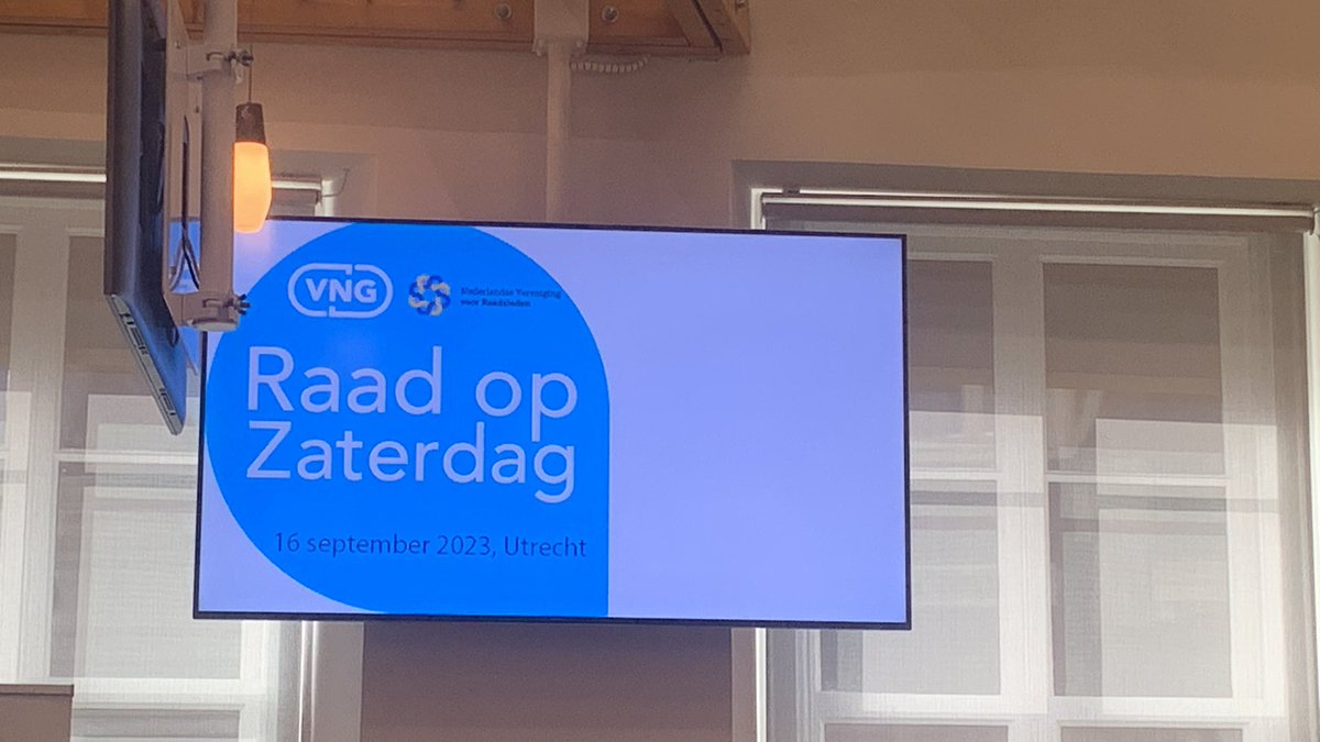 Vanochtend ben ik bij de raad op zaterdag van de VNG. Grote opkomst met veel collega’s uit heel het land. Onder andere over de AVG, handhaving, participatie en de omgevingswet