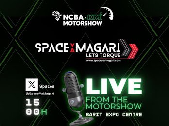 mwangi_victore's tweet photo. @NCBABankKenya with @SpaceYaMagari brings to you motor show. More than 20 automotive brands participating, attend #SpaceYaMagari #NCBAKMIMotorShow2023 #LiveShowtoday the 16th at 3 PM through this link https://t.co/u48CQqTdsi for tickets @ https://t.co/heKMlxrEbg . #spaceyamagari https://t.co/tljZRVaWxl