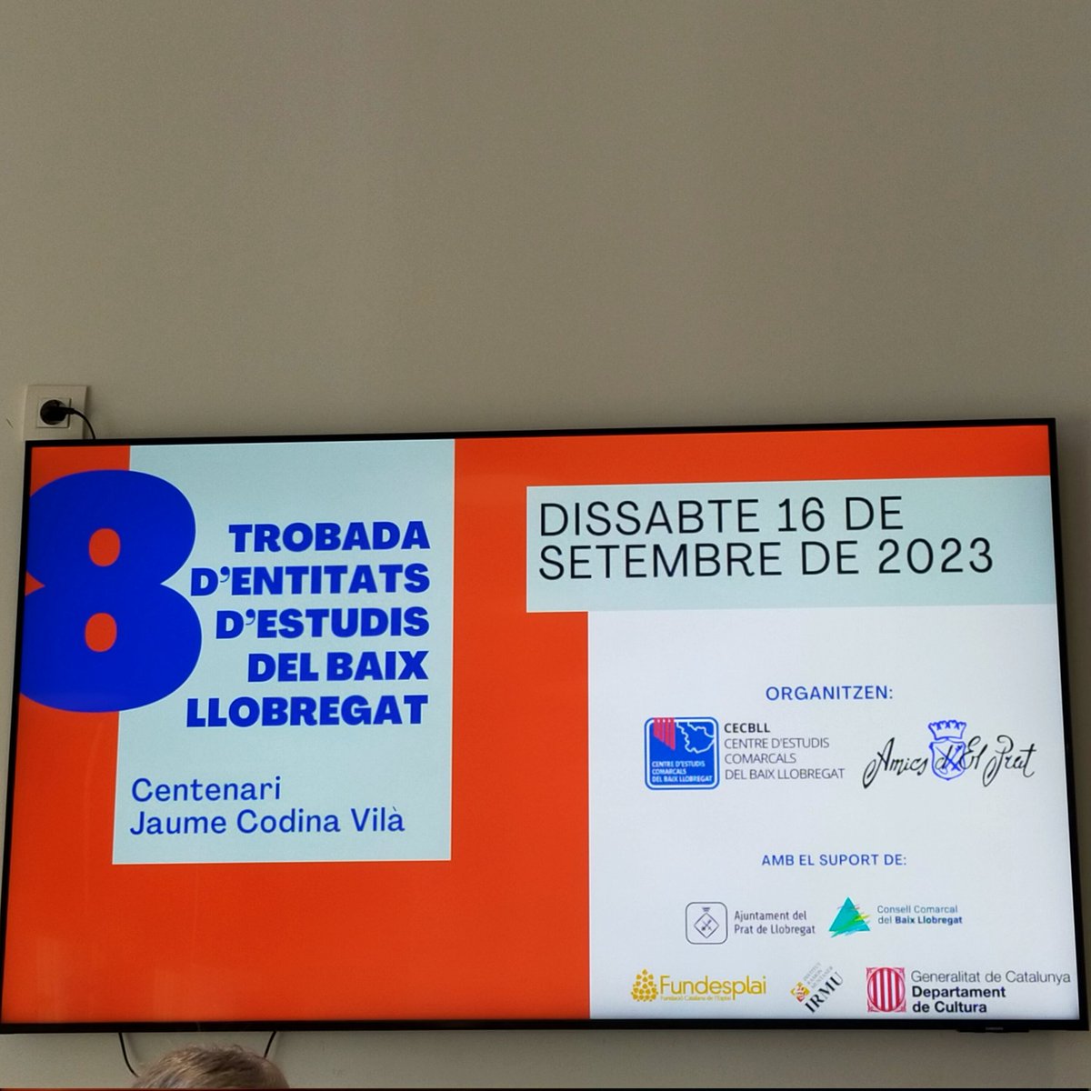 MCarmeJF74's tweet photo. 8 Trobada d'entitats d'estudis del Baix Llobregat. Sempre és una bona notícia poder participar en una Trobada comarcal pel que suposa d'intercanvi, de coneixences i retrobament. També són espai de transferència de coneixement. Felicitats per la represa! @CECBLL @amicsdelprat https://t.co/s2dP25N8UG