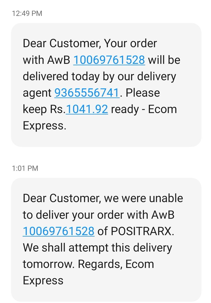 Ruhulhasansid's tweet photo. @EcomExpress_Ofc First of all the contact number which is given is a fake number. Secondly, this order is in transit from 13th September, why are they not delivering? https://t.co/yLsminVAE2