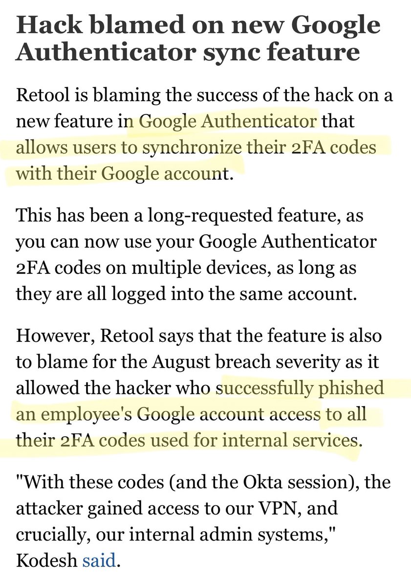 cyb3rops's tweet image. So, the security of your employees&apos; private Google accounts now determines the effectiveness of your MFA. I guess it&apos;s a good idea to routinely check their Google accounts on haveibeenpwned.com - haha

bleepingcomputer.com/news/security/…