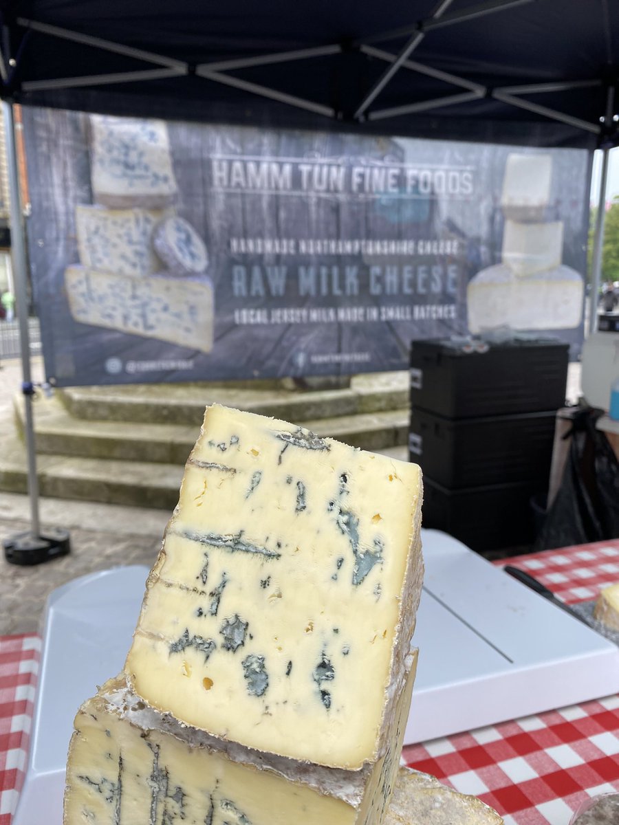 '🧀🥛 Join us at the Daventry foodies market today! Indulge in the finest raw milk cheeses, lovingly handmade right here in Daventry. Taste the difference and support local artisans. Don't miss out on this cheesy goodness! #DaventryFoodiesMarket #HandmadeCheeses #SupportLocal'