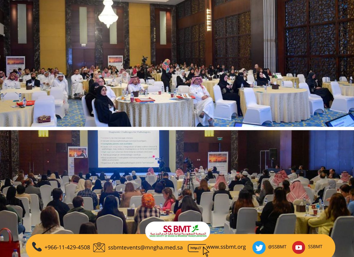 SSBMT's tweet photo. Such a good number of attendees at the Hematopathology Overview. A wonderful opportunity to learn and grow in this field.
#Saudi_Hem_Path
#SaudiHematology
#Lymphoma https://t.co/kZhuJeIYja