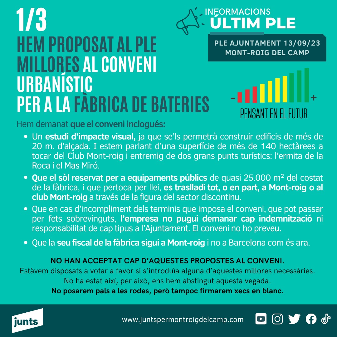 INICIEM EL NOSTRE NOU COMPTE A "X" 👏👏👏
Hi ho fem compartint la nostra posició política a l'últim Ple municipal. 
#somlaforçadelagent #HisomHiserem <a href="/JuntsXCat/">Junts per Catalunya🎗</a> <a href="/JuntsCampdeTgn/">Junts Camp de Tarragona 🎗</a>