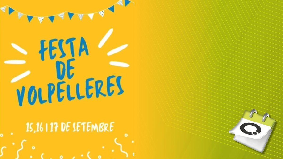 AGENDA 📅 | Aquest és el programa de la Festa Major de <a href="/Volpelleres/">Associació de Veïns del Barri de #Volpelleres</a>

La festa grossa del barri se celebrarà el 15, 16 i 17 de setembre i oferirà activitats per a tots els públics

🔗 cugat.cat/agenda/program…

<a href="/ajsantcugat/">Aj. Sant Cugat</a>