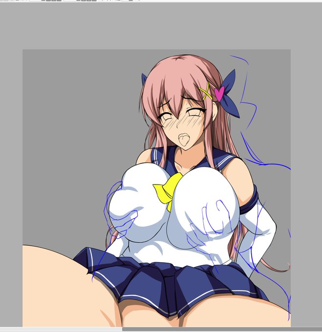 ちゃっちゃと基本の影を入れていってるんご〆(‾・ω・‾)b