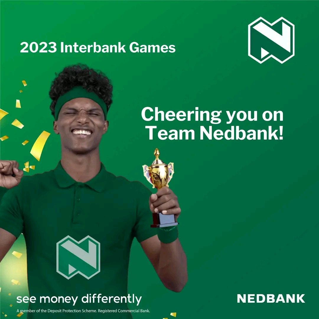 NedbankZimbabwe's tweet photo. We wish our Nedbankers all the best as they compete in the Interbank games at UZ this weekend. We are looking forward to cheering our teams on today and tomorrow. Come through and support your favorite Nedbank teams. β½οΈ πββοΈπ β³οΈ βοΈ π― πΎ π
#Nedbank
#IOBZ https://t.co/f7fIQzxyfu