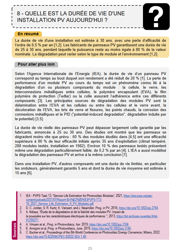 DecrypteEnergie's tweet photo. La durée de vie des panneaux solaires est-elle surévaluée ? C'est ce qu'affirme un tweet vu plus de 80 000 fois sur twitter.

Comme l'expliquent des chercheurs du CNRS dans le guide qui suit, la réalité est tout autre, voir p25 : https://t.co/EfbCo96QZv
👇 https://t.co/uH1k74TEbn