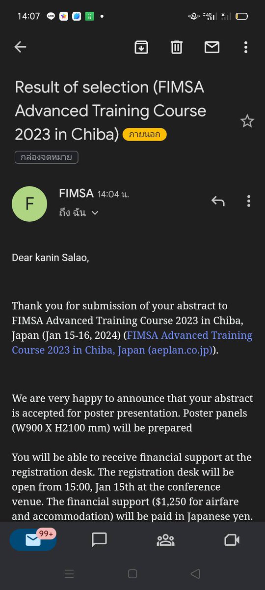 DewKanin's tweet photo. See you at FIMSA, Chiba, Japan!
Thanks for your kindness providing a travel award !! https://t.co/bfzfoPJf1W