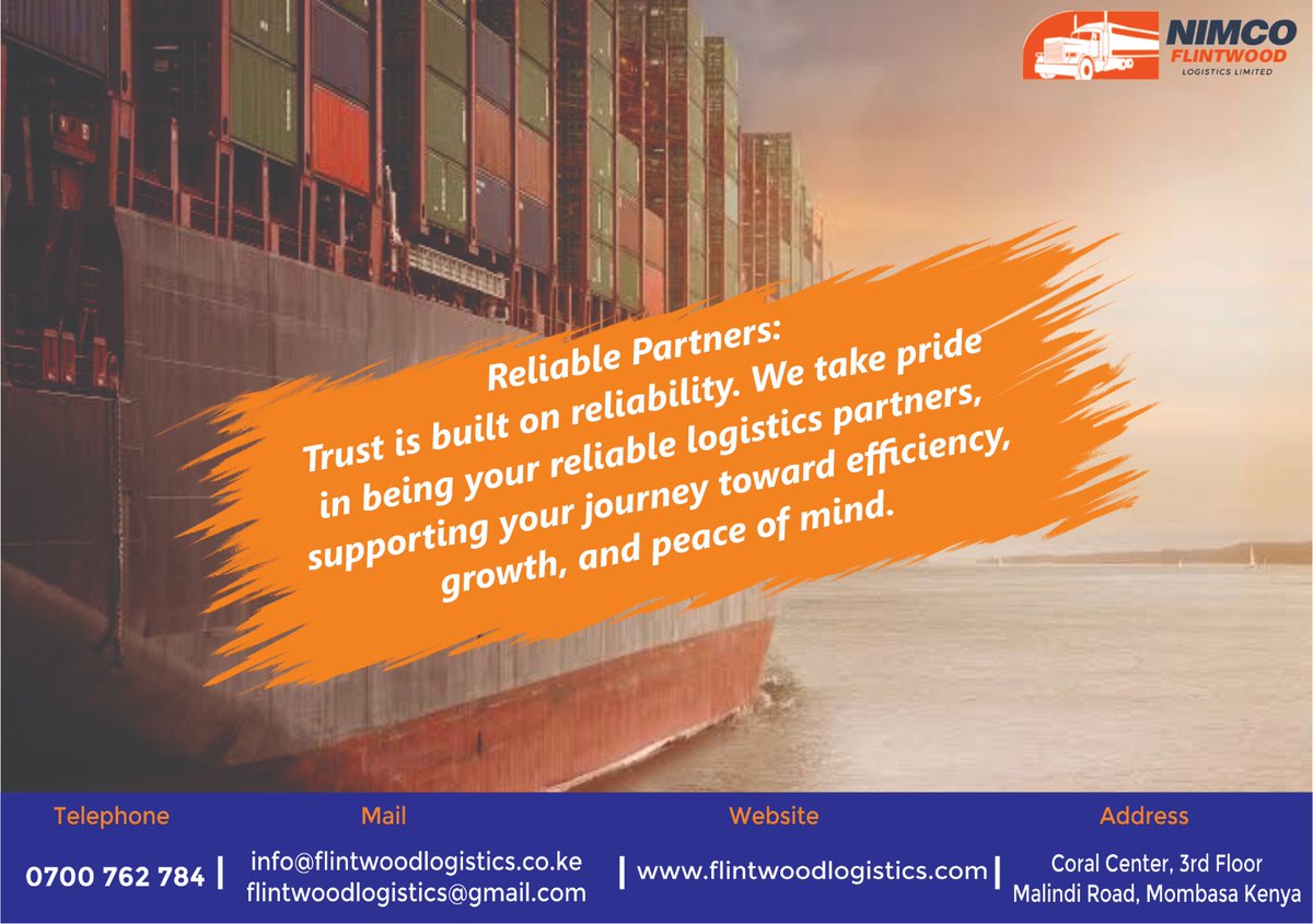NIMCOFlintwood's tweet photo. When it comes to reliability in logistics, we've got you covered! From lightning-fast deliveries π¦ to real-time tracking π, our services ensure your cargo arrives on time, every time. Count on us for peace of mind in your supply chain.
#logisticsreliability #OnTimeDelivery https://t.co/IBktcymoDi