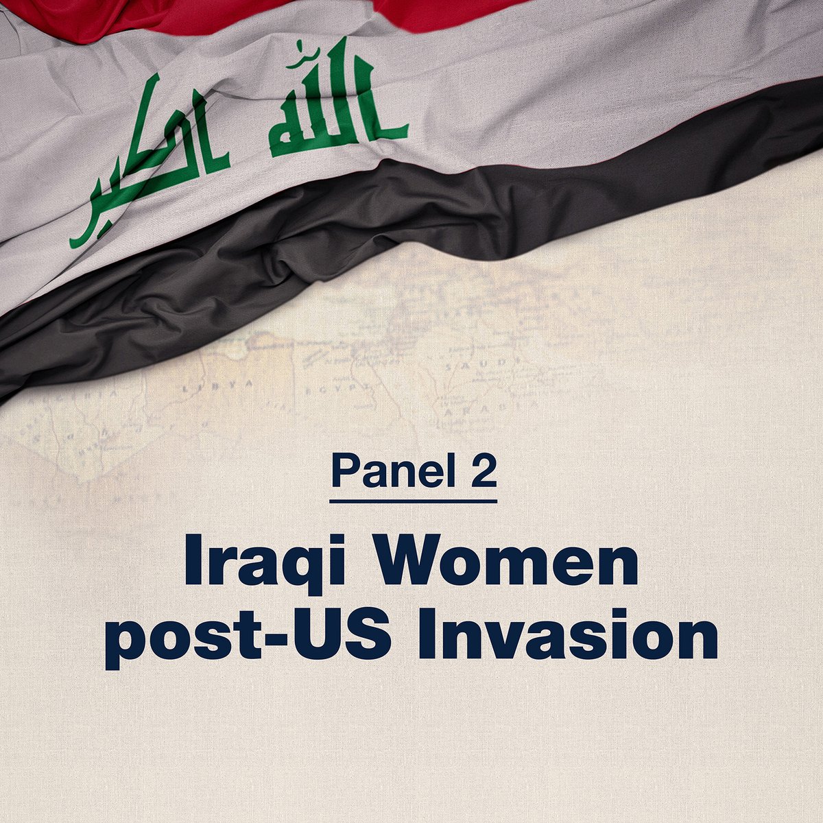 HAPPENING NOW: Concurrent Session 3: Transnational Issues

Panel 2: Iraqi Women post-US Invasion
[in Arabic with live English translation]

🔹Nadya Sbaiti, Chair, Georgetown University in Qatar
🔹Bushra Al-Obaidi, Al Rafidain University
🔹Zainab Saleh, Haverford College
🔹Ala