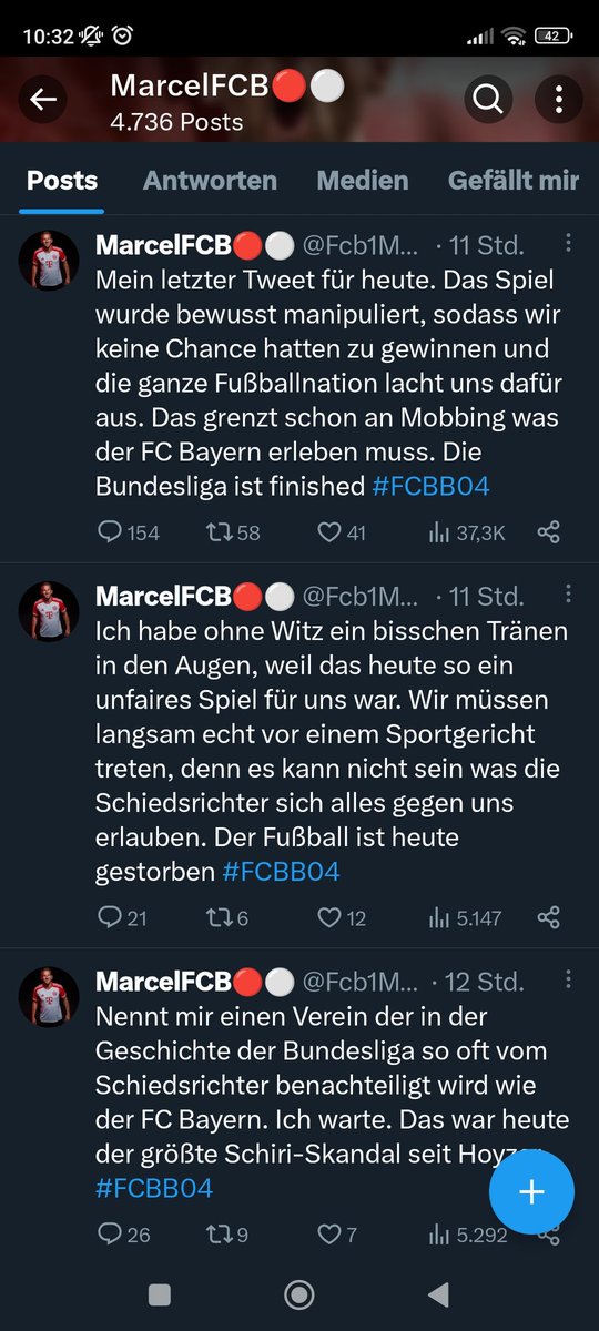 Verlieren können se, die Bayern Kunden. #FCBB04