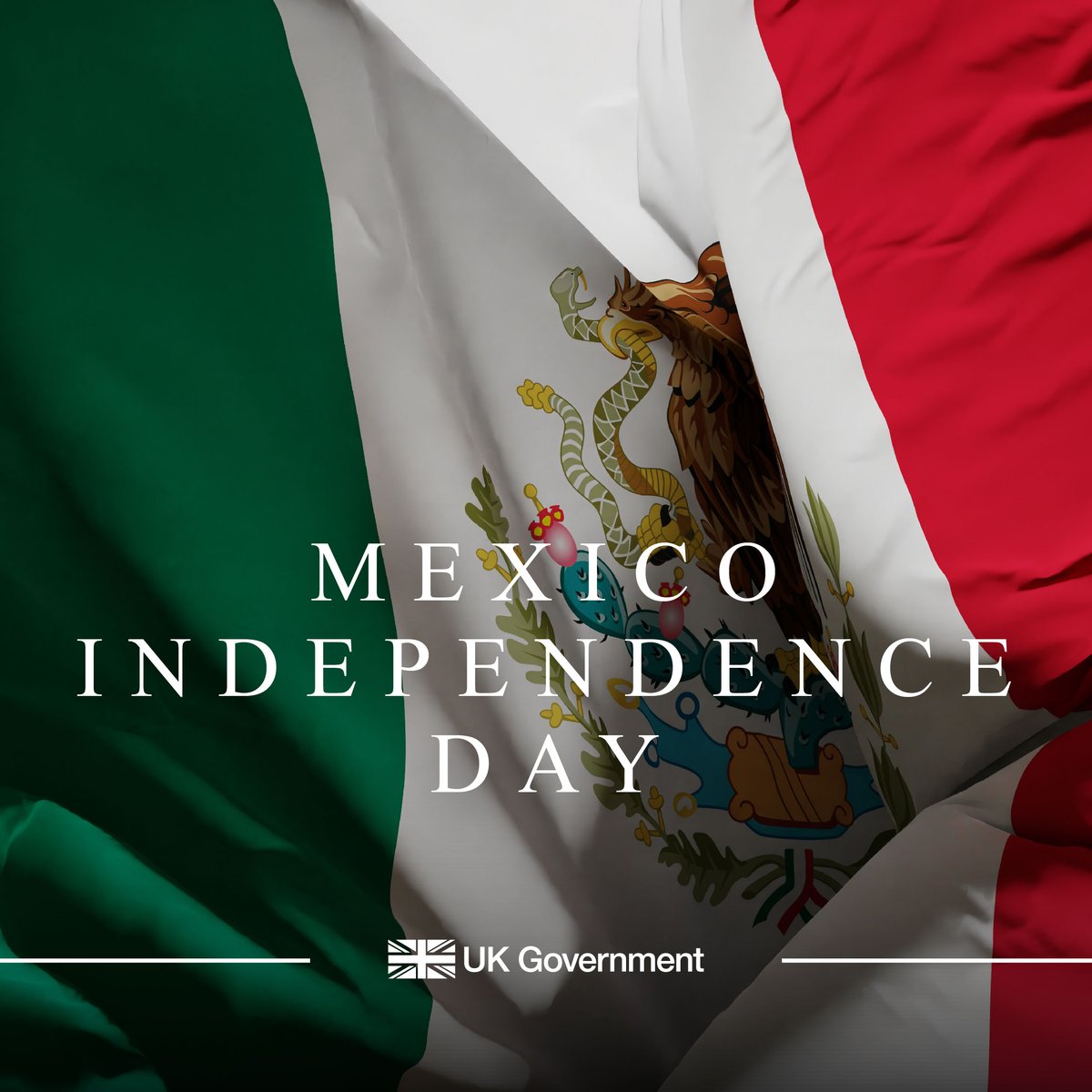 ¡Viva México! 📣 We wish Mexico a very happy Independence Day. The UK was one of the first countries to recognise your independence two centuries ago, and we remain close friends. 🇬🇧🤝🇲🇽