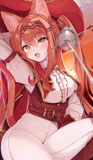 夕焼け色の猫銃士໊ 