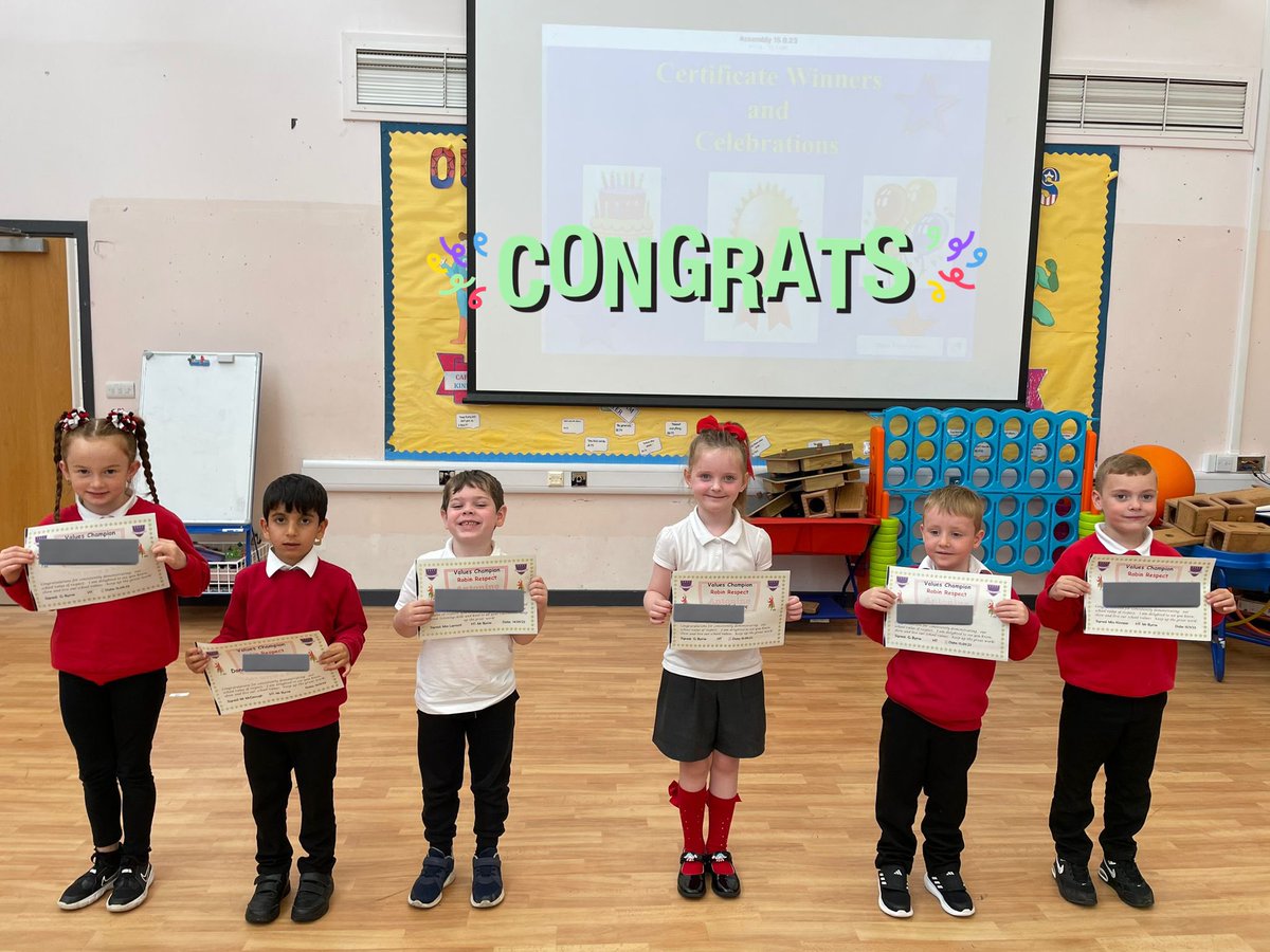 AntoninePrimary's tweet photo. Congratulations to all our Value Champions that have consistently demonstrated our value of the month: Respect. They will enjoy a special lunch with Mr B on Wednesday to celebrate their success. #valueschampion #celebratesuccess https://t.co/4BlYLISOKH