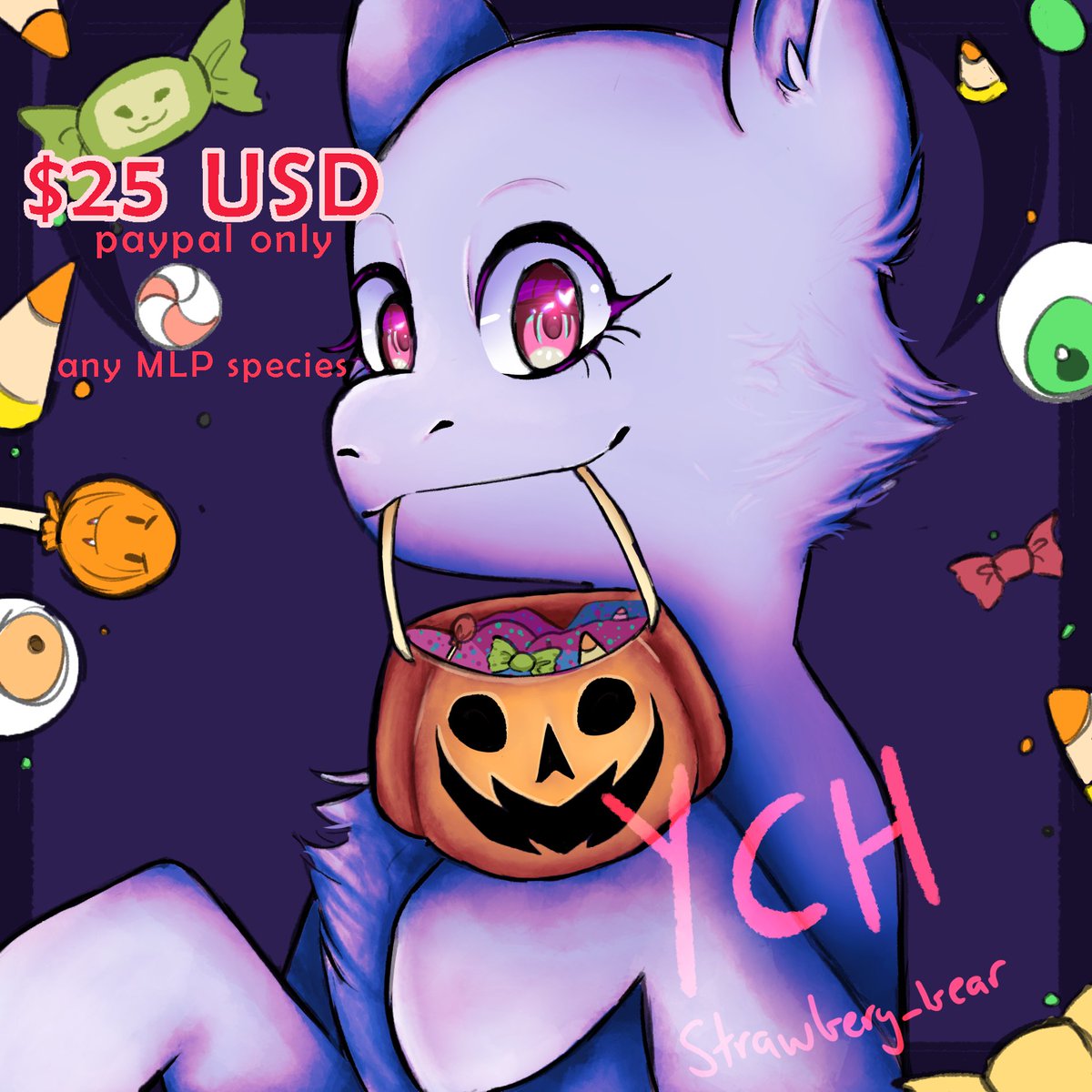 🦇HALLOWEEN YCH! 🎃
💲25 each! comment or DM to claim a slot! ^^
#mlp #mlpart #mlpfanart #mlpych