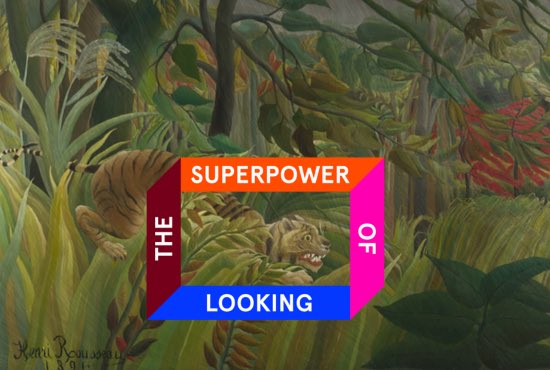 There’s just a few days to go until our free #TheSuperpowerOfLooking CPD event for primary school teachers. Find out more and book online - link in bio 'Surprised!' by Henri Rousseau (1844-1910) 📸 @NationalGallery #visualliteracy #primaryteacher #CPD #ProfessionalDevelopment