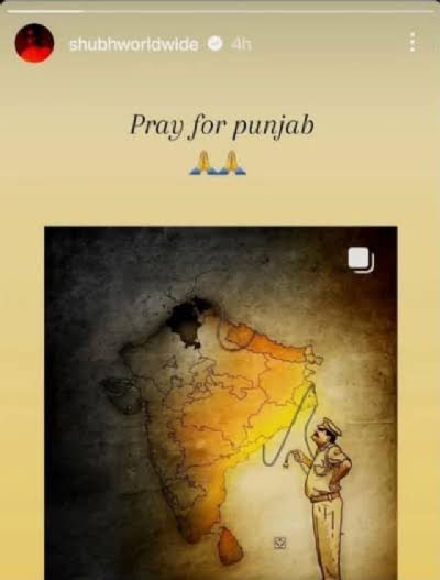 This is an Instagram story that was shared by Shubh, a pro-Khalistan singer who has shamelessly distorted the map of Bharat. Shubh is now coming for his ‘India Tour’ & will be having massive live shows in various cities like Bangalore, Chandigarh, Mumbai, Delhi, Pune, Hyderabad,…