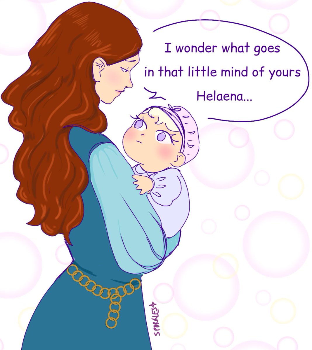 sparkles_v1's tweet image. Some baby Helaena art, because she deserves some love after all the shitty takes against her people are spewing lately.
#HelaenaTargaryen #AlicentHightower #hotd