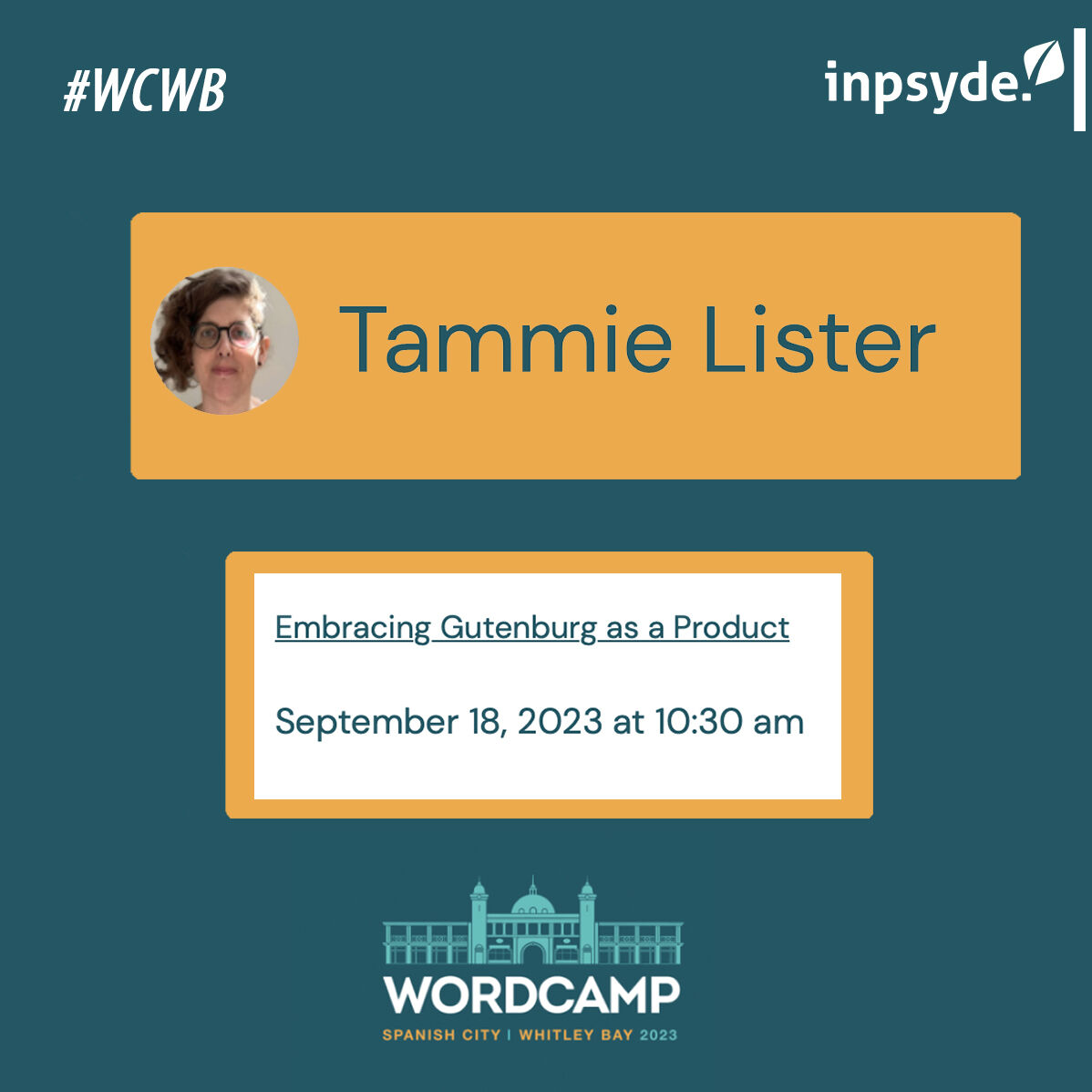 syde_gmbh's tweet photo. Tammie Lister joins WordCamp Whitley Bay 2023 as a speaker, sharing insights on “Embracing Gutenberg as a Product.” 😍🚀 Join us for the first in-person UK WordCamp since the pandemic, with a small, intimate group! 💚🍃   #WCWB #WordCamp #WCWB2023 https://t.co/h2q5sDbXOd