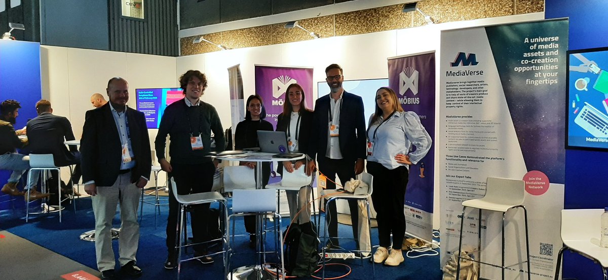 Connecting with our sibling projects <a href="/STADIEMproject/">STADIEM</a>, <a href="/mobius_europe/">Möbius</a>, <a href="/CopaEurope/">COPA EUROPE project</a> at our joint booth at #IBC2023, Hall 8, 8.A46