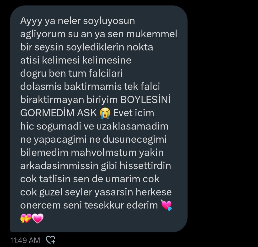 elisattarot's tweet photo. Tarot Bakımı Memnuniyet 💎 https://t.co/vvGO7xKwwq