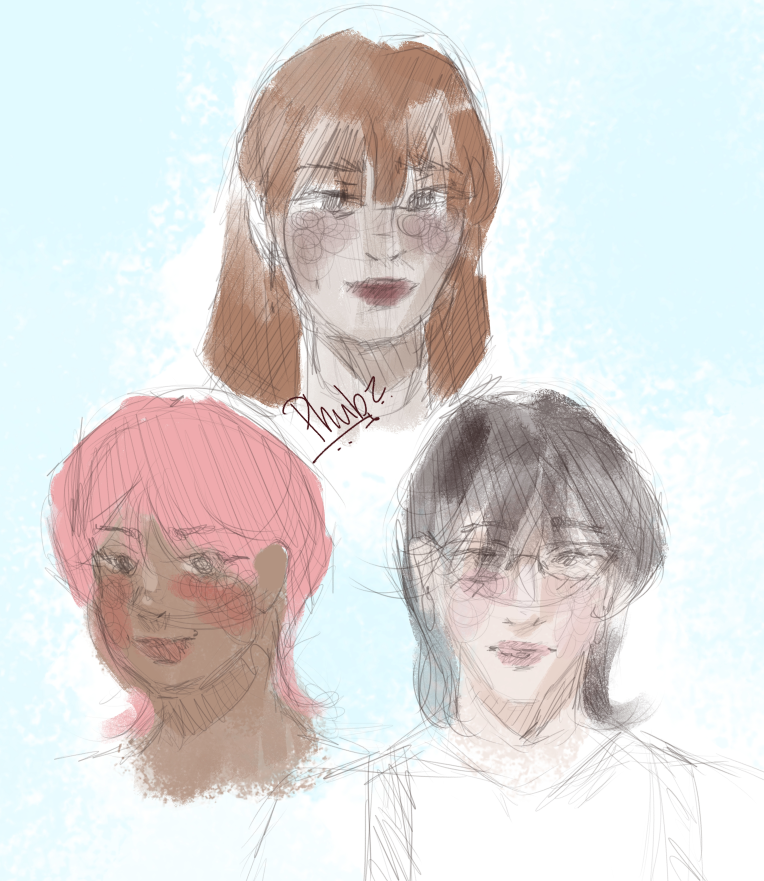Phubz_'s tweet photo. New monitor passed down to me from my sister, anyways after school sketch, added some new OCs #art #digitalart #oc https://t.co/uq9pJraBvH
