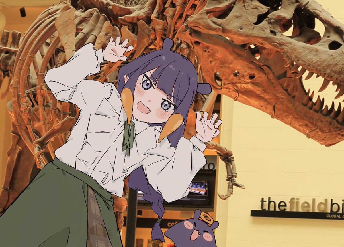 08Chiwa's tweet photo. fossil🦖
 #inART https://t.co/VW3sWIjtVZ
