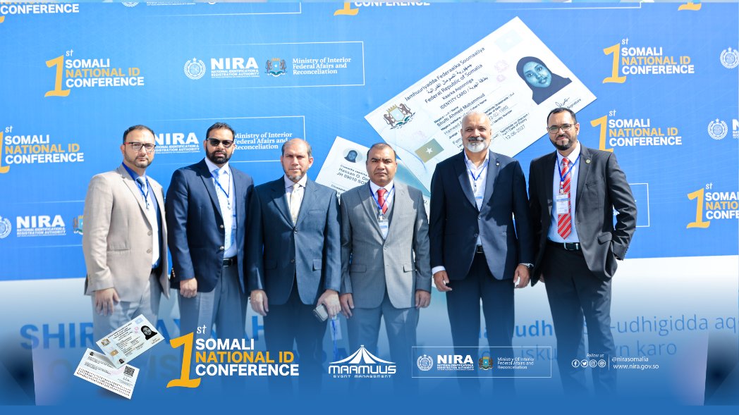 MaamuusEvents's tweet image. 🇸🇴 Shaping Somalia's digital landscape at #SomaliaDigitalID. Proud to be part of #MoIFAR's journey toward innovation. 📷 #SNIDC2023 #ID4All #Bedigital #MaamuusEvents #SomaliaEvents