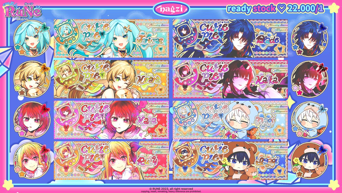 nagzi's tweet image. any interaction would be cherished ✧

haalo! rune ada layout ready stock gi, hsr, anime etc! price on pic &amp;lt;3

boleh di take melalui dm dengan menyebut chara, BOOKING allowed start jam 16.30 dengan additional fee +3K/layout! harga normal 19.45 ya! makasii

#zonauang #zonaba