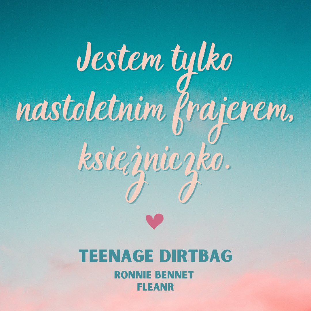 Lato może się i kończy, ale #TDB na zawsze w naszych sercach! 💜

Nad drugą częścią tej historii — #TOTGA — już pracujemy! 💪🏻

#teenagedirtbag #theonethatgotaway #twitteroweksiążkary