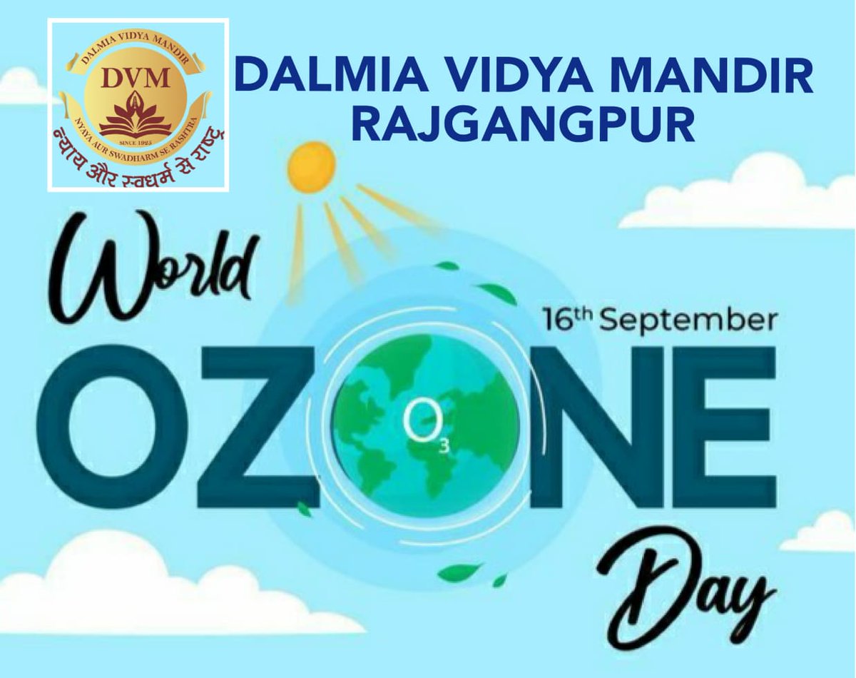 Dalmia Vidya Mandir, Rajgangpur Odisha || World Ozone Day #hindidiwas #rakhshabandhan #nationalsportsday #teachersday #janmashtami
#dvm #ozoneday #DalmiaBharatGroup #CBSE #HeritageSchools #Sports #activities  #students #teachers #school
#EnhancingEducation #ReImaginingEducation