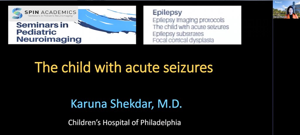 spinacademics's tweet image. Seizures, one of the most common and devastating symptoms in a child.
Imaging manifestaions in a child with acute seizures expertly taught to us by our SAC member @KShekdarMD
Epilepsy noon session in full flow at #SPIN2023 
#pedineurorad #epilepsy