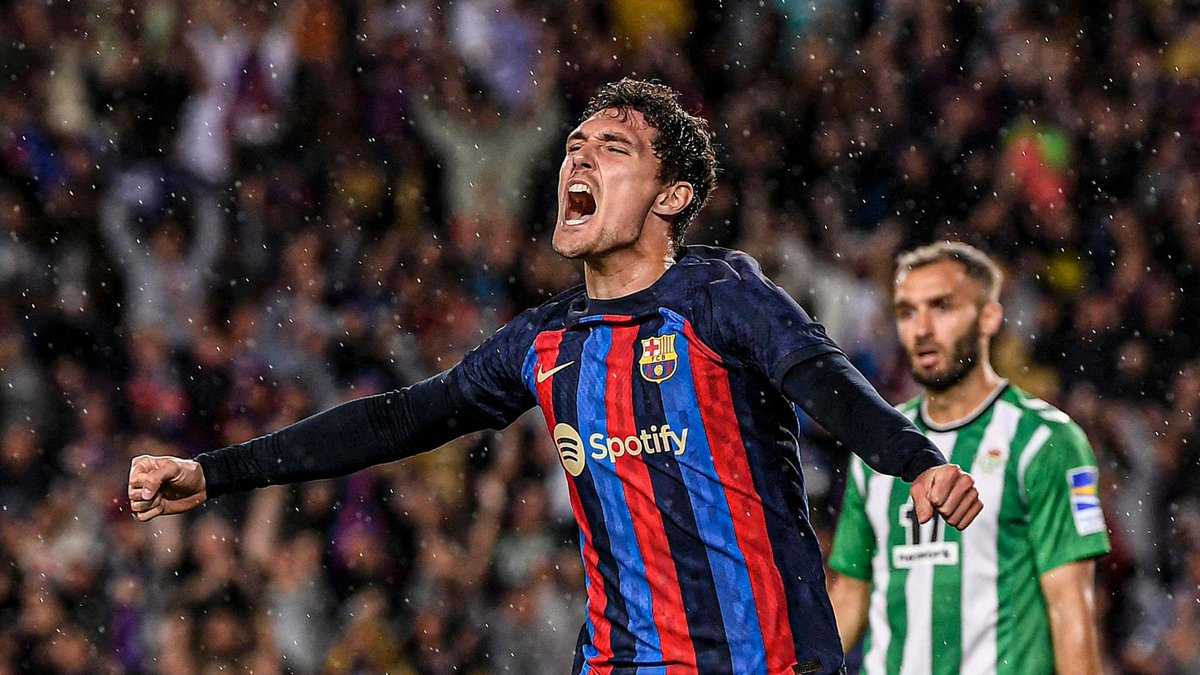 Barca_Buzz's tweet image. 🔙: Andreas Christensen scored his first goal for Barcelona in the last match against Real Betis.