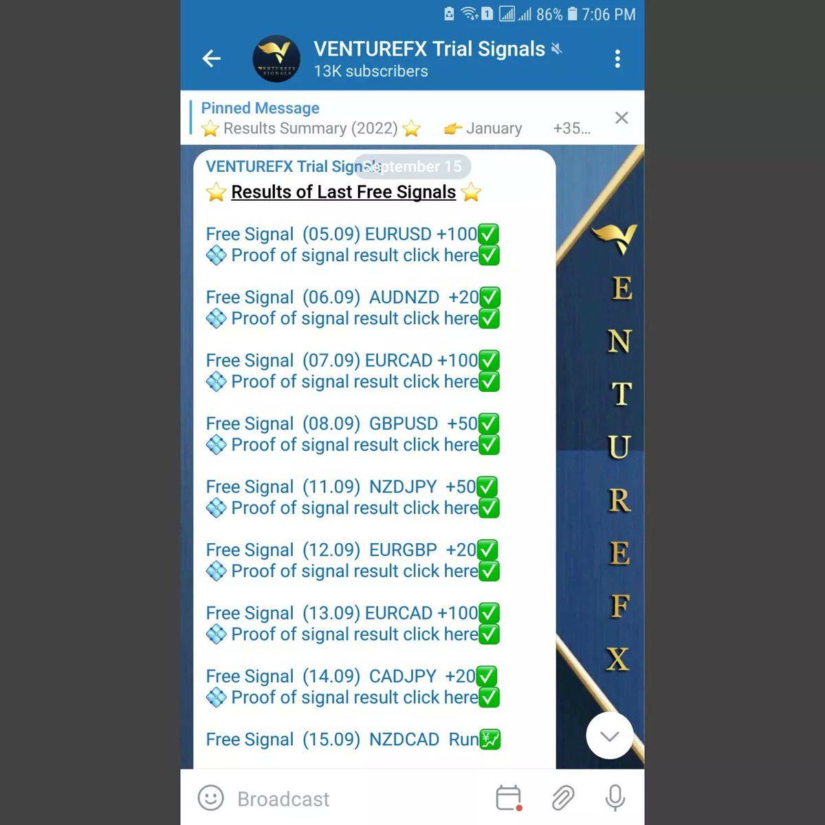VENTUREFXS's tweet photo. Results of Last Free Signal
⬇Join Here⬇.
⏩
https://t.co/2Fm5Q8s0jN . https://t.co/qHscKUpdAd .
.
.
#pips #profits #forex #eurusd #signals #DayTrading #swingtrade #scalping #metatrader4 #investing #priceaction #trading #forexsignals #ForexLife #TRADINGTIPS https://t.co/KpcdfsXMxl