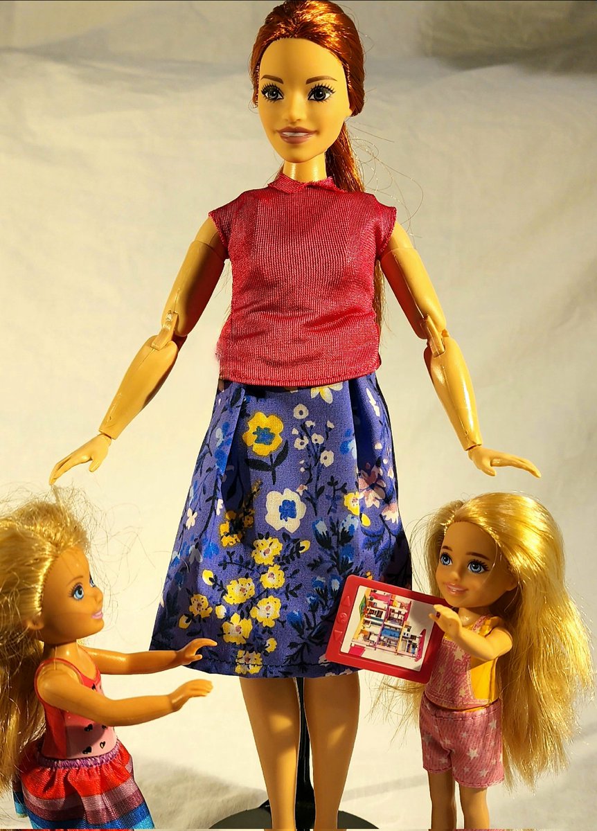 intlawbarbie's tweet photo. As her twins fought over who got to use the iPad first, Peacekeeping Barbie both lamented and celebrated her lack of work-life balance https://t.co/23ClF6Y347