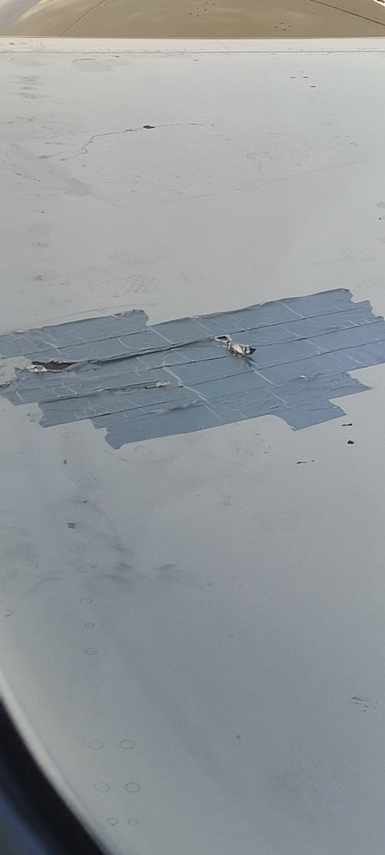 <a href="/GulfAir/">Gulf Air</a> need a bit of explanation on this.Duct tape on plane wings.Does not sound right.