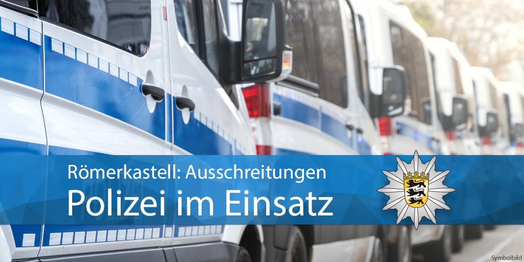 #Einsatz Wir sind z.Zt. mit vielen Kräften im Bereich des Römerkastells im Einsatz. Bei einer Veranstaltung kam es zu Auseinandersetzungen zwischen 2 Gruppierungen. Wir bitten darum das Gebiet zu meiden und Anwohner zu Hause zu bleiben. Eure #Polizei #Stuttgart
