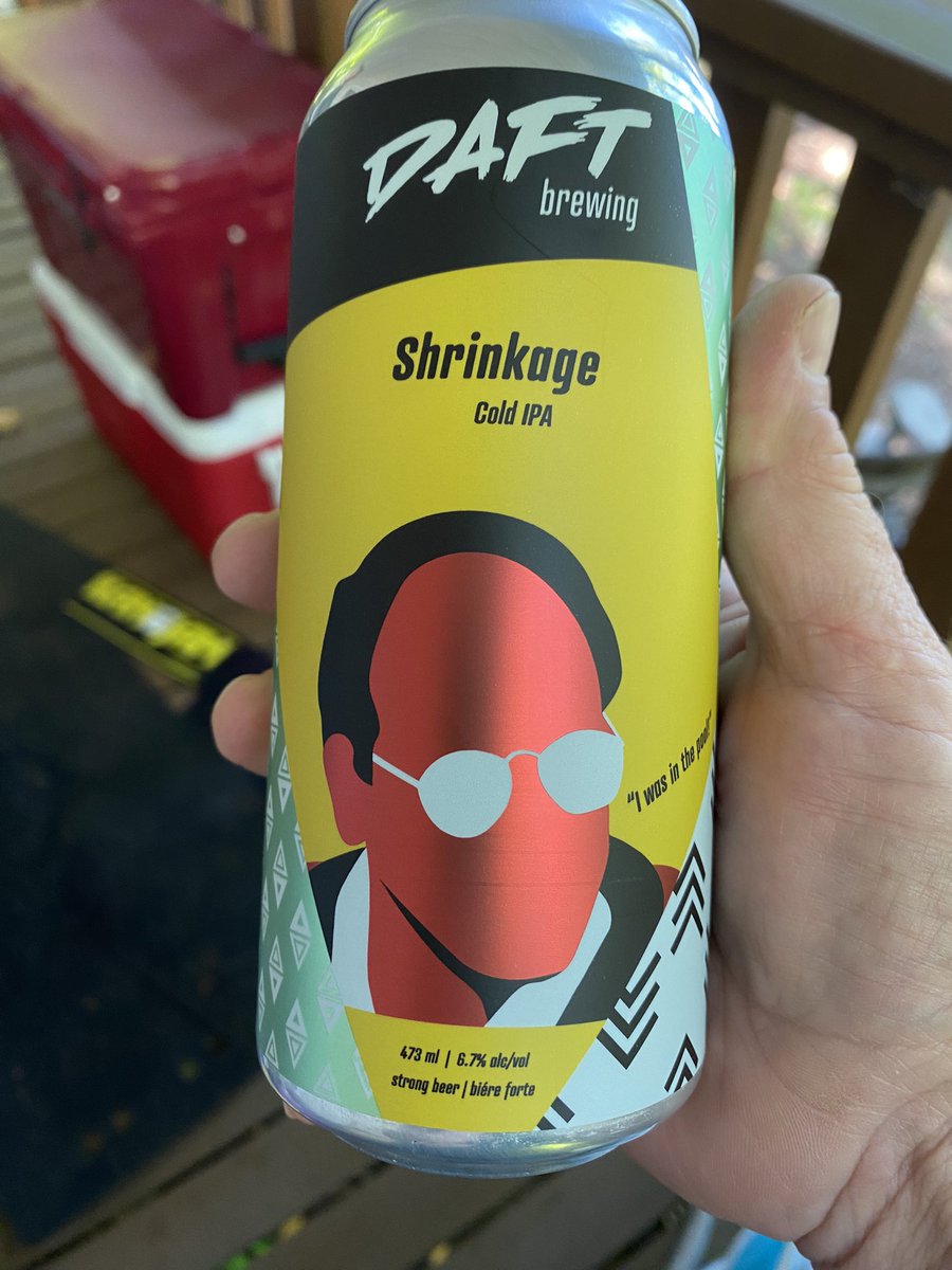 Rockhandsom's tweet photo. @IJasonAlexander check out the beer from a local brewery in Kingston Ontario. I think we can all relate! https://t.co/ocH47eJcZd