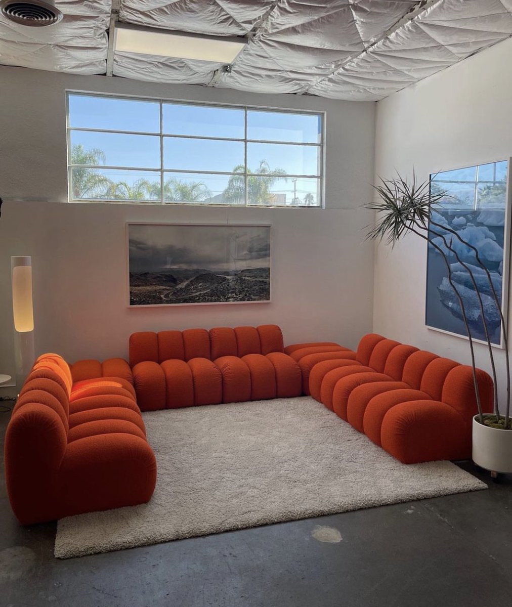 designdocument's tweet photo. "Palm Springs" Sofa by Steve Chase (1980) 🧡 https://t.co/OTbskF3eWw