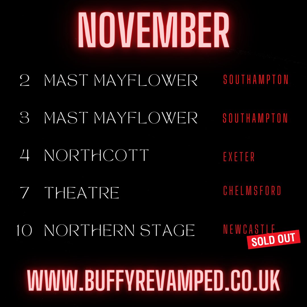 BuffyRevamped's tweet photo. 🎃SpOokY SeAsOn👻 is just around the corner and @BuffyRevamped is hitting the road! 🧛🏻♂️🤙🏻
⚡️The Best Reviewed Comedy Show Of Edinburgh Fringe 2023⚡️
🦇 https://t.co/HrMXERIWJV 🦇
#Buffy #BuffyRevamped #BTVS #BuffyTheVampireSlayer #Slayers #ScoobyGang #Comedy #Theatre https://t.co/1WDKWU5e5V