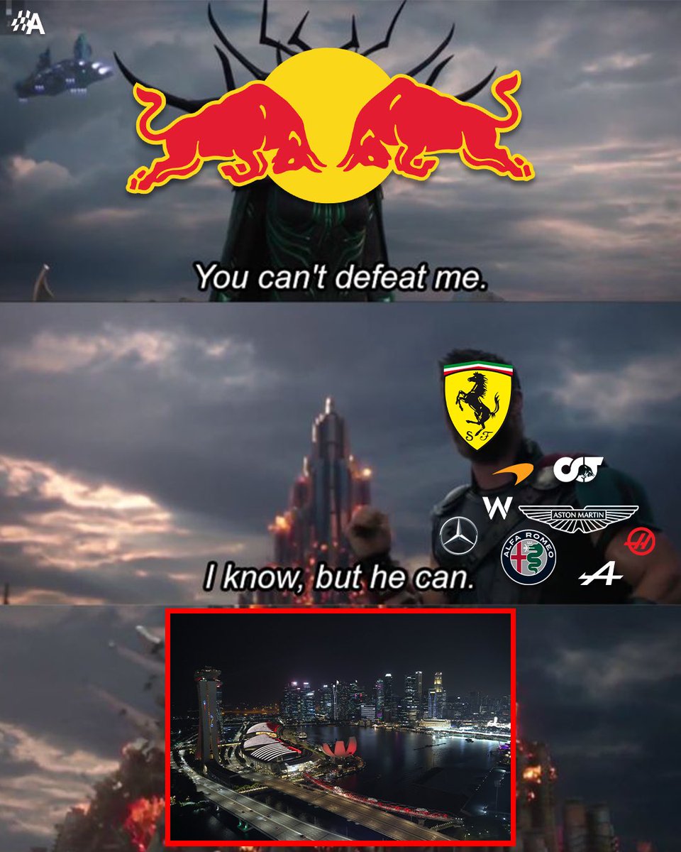 autosport's tweet photo. Just Singapore being kryptonite to the dominant team in F1. Again.

#F1 #SingaporeGP https://t.co/JYYwTwHB1g